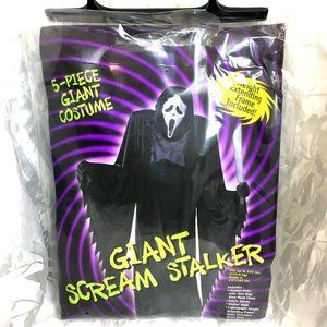 GIANT Scream Stalker Ghost Face Scream Costume NWT NOS Vintage Collectib…